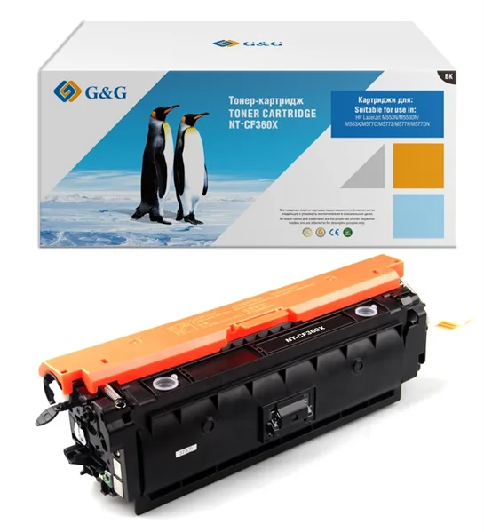 Cartridge G&G 508X для HP CLJ M552/M553/M577, с чипом (12 500стр.), черный (аналог CF360X) в Санкт-Петербурге Cartridge G&G 508X для HP CLJ M552/M553/M577, с чипом (12 500стр.), черный (аналог CF360X) в Санкт-Петербурге