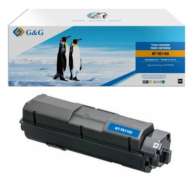 G&G toner cartridge for Kyocera P2040dn/P2040dw 7 200 pages with chip TK-1160 1T02RY0NL0 гарантия 12 мес. в Санкт-Петербурге G&G toner cartridge for Kyocera P2040dn/P2040dw 7 200 pages with chip TK-1160 1T02RY0NL0 гарантия 12 мес. в Санкт-Петербурге
