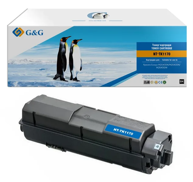 G&G toner cartridge for Kyocera M2040dn/M2540dn/M2640dw 7 200 pages with chip TK-1170 1T02S50NL0 гарантия 12 мес. в Санкт-Петербурге G&G toner cartridge for Kyocera M2040dn/M2540dn/M2640dw 7 200 pages with chip TK-1170 1T02S50NL0 гарантия 12 мес. в Санкт-Петербурге