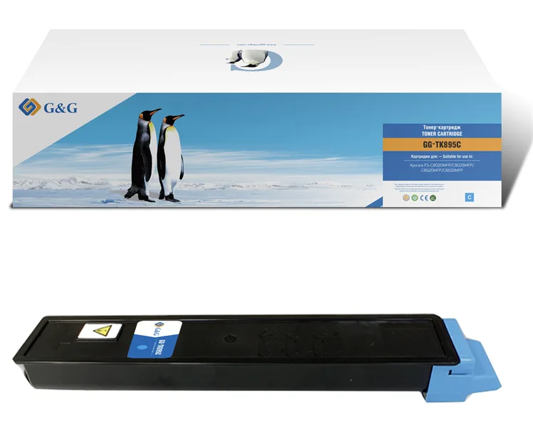 G&G toner cartridge for Kyocera FS-C8020MFP/8025MFP/8520MFP/8525MFPcyan 6 000 pages with chip TK-895C 1T02K0CNL0 гарантия 12 мес. в Санкт-Петербурге G&G toner cartridge for Kyocera FS-C8020MFP/8025MFP/8520MFP/8525MFPcyan 6 000 pages with chip TK-895C 1T02K0CNL0 гарантия 12 мес. в Санкт-Петербурге