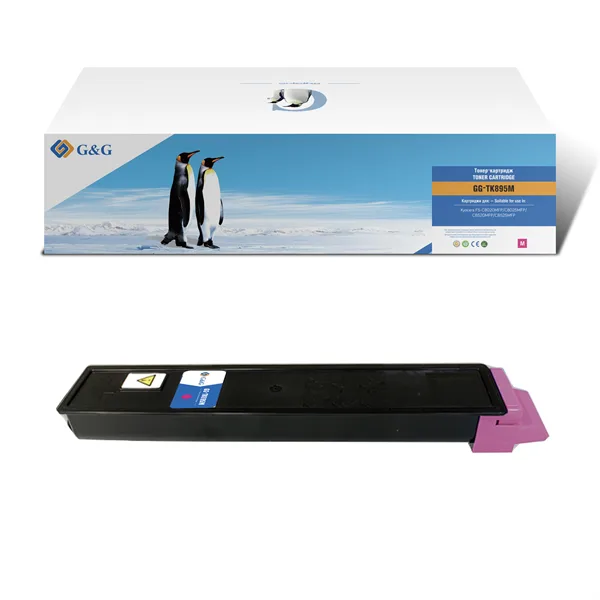 G&G toner cartridge for Kyocera FS-C8020MFP/8025MFP/8520MFP/8525MFP magenta 6 000 pages with chip TK-895M 1T02K0BNL0 гарантия 12 мес.
