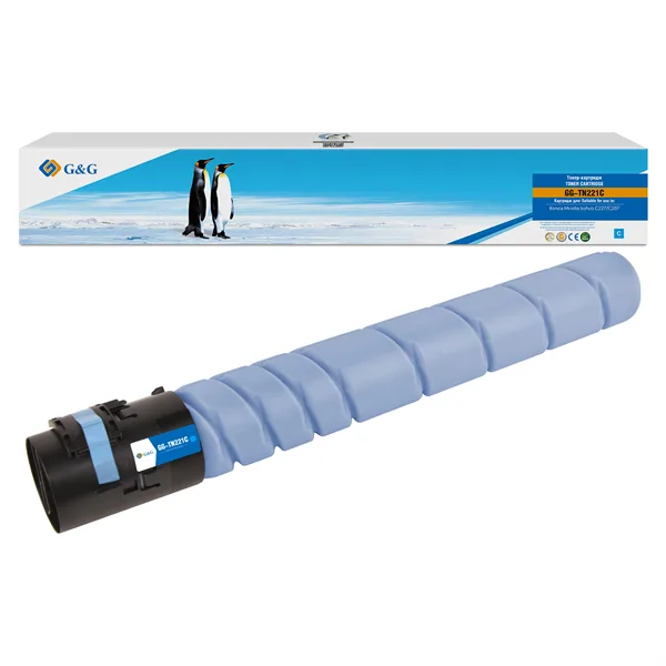 G&G toner-cartridge for Konica Minolta bizhub C227/bizhub C287 cyan without chip 21000 pages TN-221C A8K3450 гарантия 12 мес. в Санкт-Петербурге G&G toner-cartridge for Konica Minolta bizhub C227/bizhub C287 cyan without chip 21000 pages TN-221C A8K3450 гарантия 12 мес. в Санкт-Петербурге