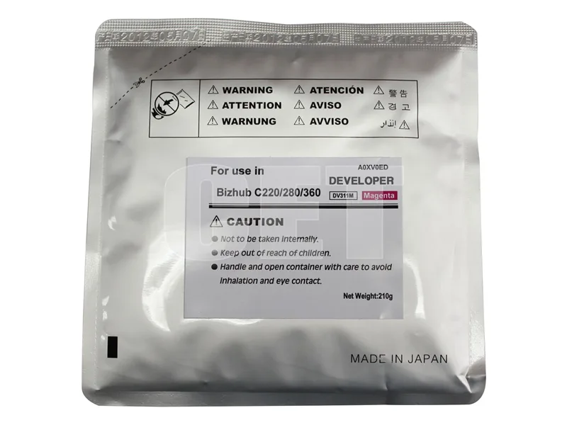 Девелопер для KONICA MINOLTA Bizhub C220/C280/C360 (CET) Magenta, 210г/пак, 114000 стр., CET8434