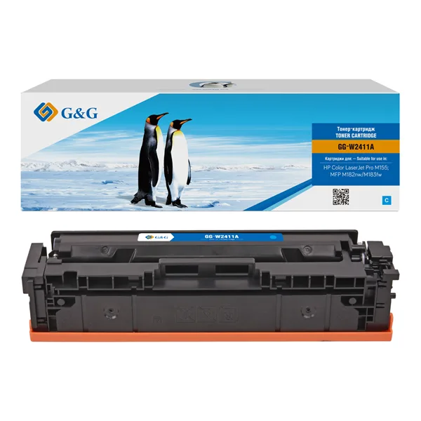 Cartridge G&G 216A для HP CLJ Pro M155;M182nw/M183fw, с чипом (850), голубой (аналог W2411A) в Санкт-Петербурге Cartridge G&G 216A для HP CLJ Pro M155;M182nw/M183fw, с чипом (850), голубой (аналог W2411A) в Санкт-Петербурге