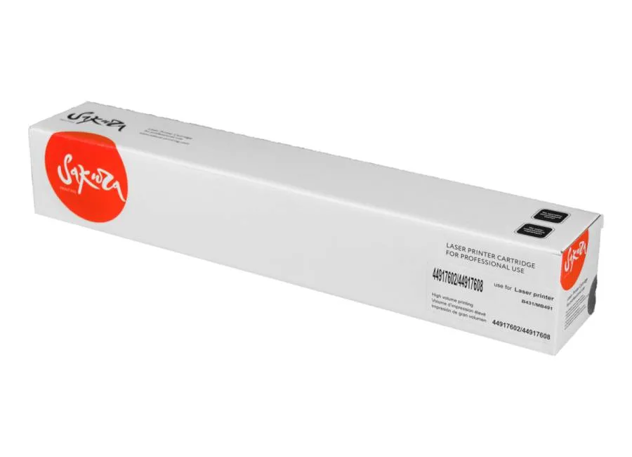 Картридж Sakura SA44917608/44917602 (чёрный) Картридж Sakura SA44917608/44917602 (чёрный)